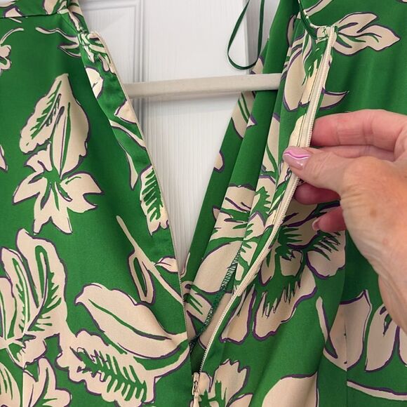 NWOT ZARA Printed Twist Knot Top Jumpsuit Size L - Picture 9 of 13